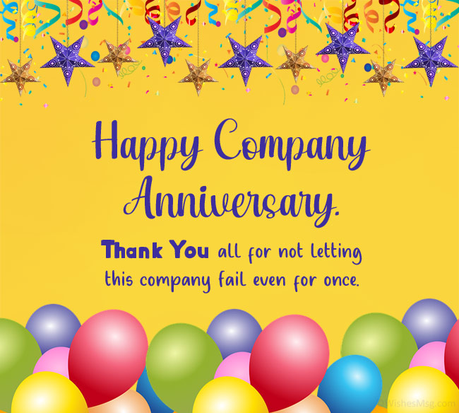 Opening Remarks For Company Anniversary