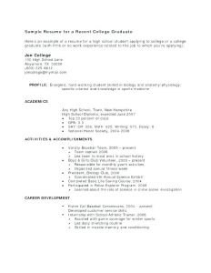 How To Do A Resume For A Teenager With No Experience – Coverletterpedia