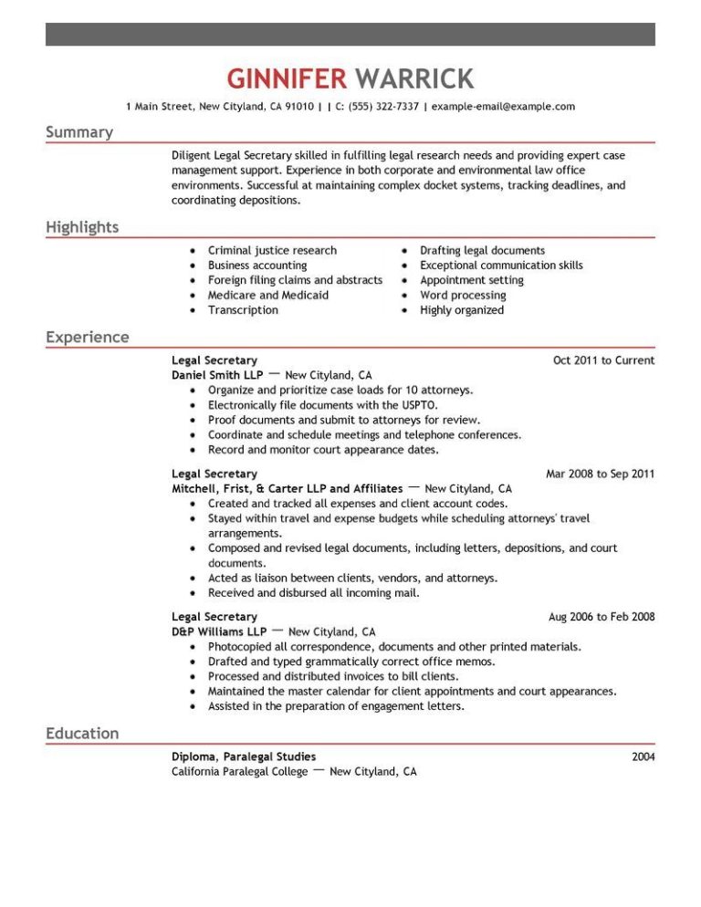 Resume Samples For Administrative Assistant Jobs