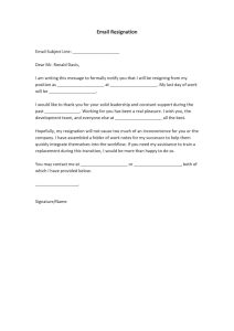 FREE Email Resignation Letter [PDF, Word]