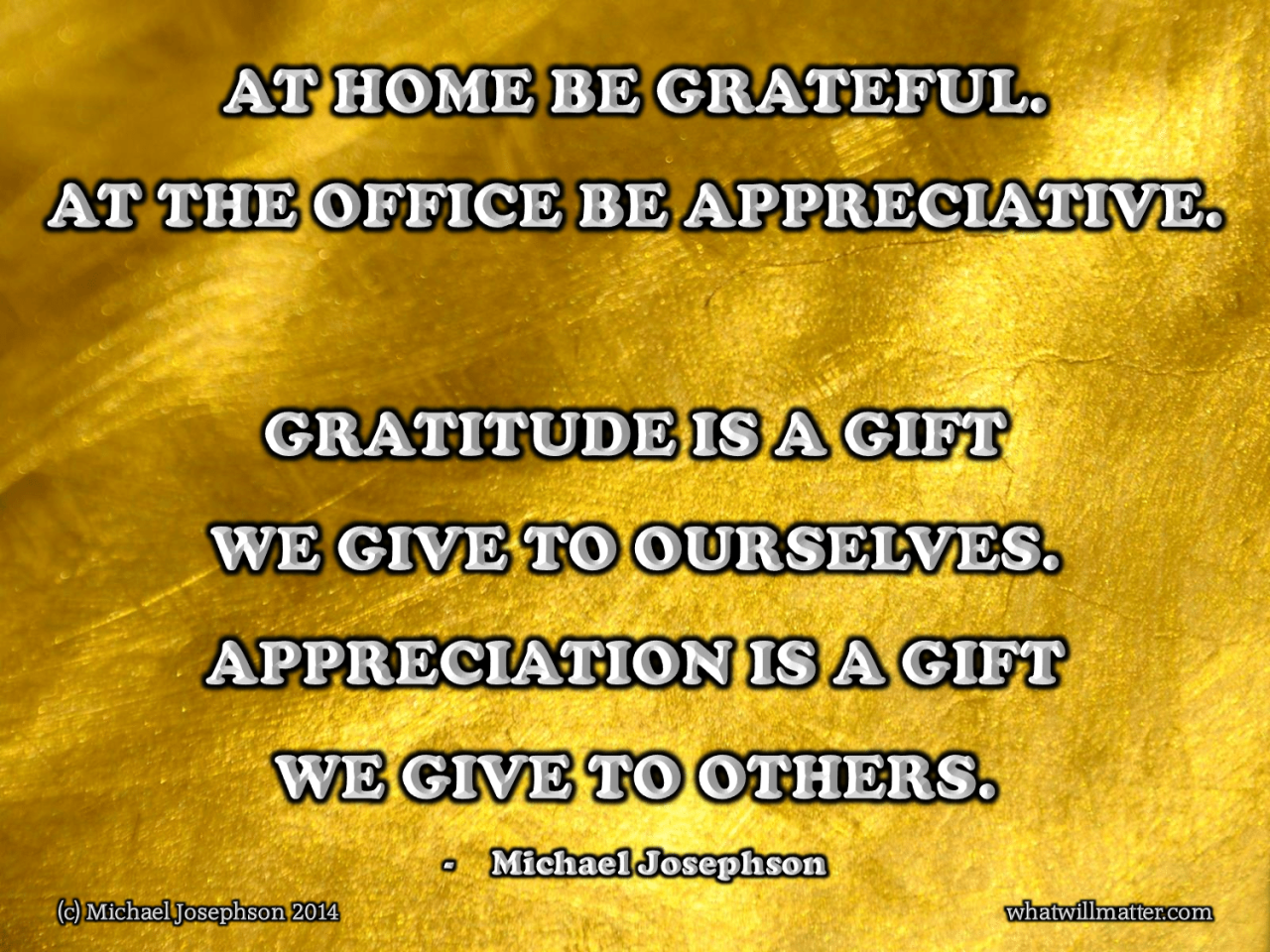 THE HEART OF THANKSGIVING Words & Images on Gratitude What Will Matter