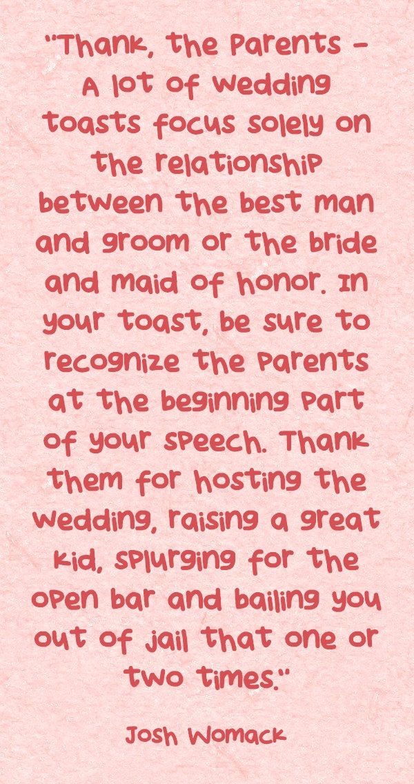 Sample Toast To Bride Mother