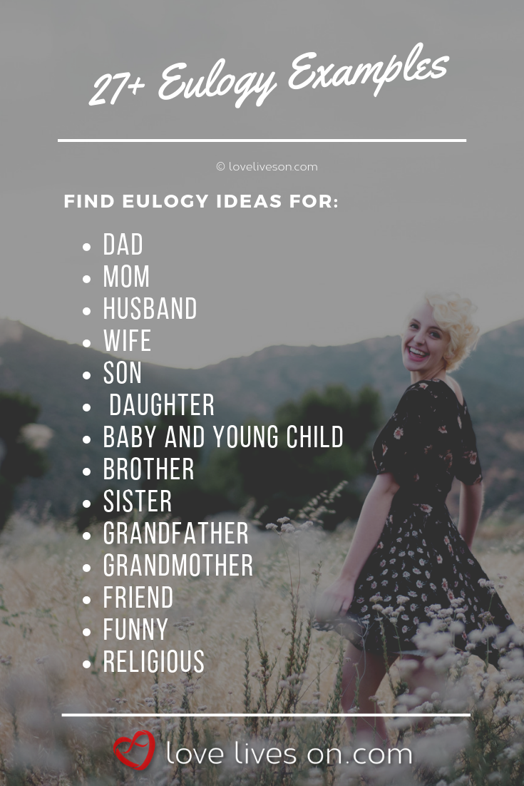 Eulogy Examples Wife