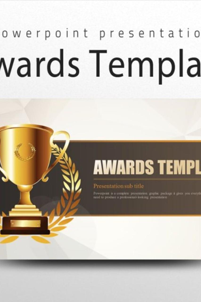 Awards Template Award template, Templates, Presentation templates