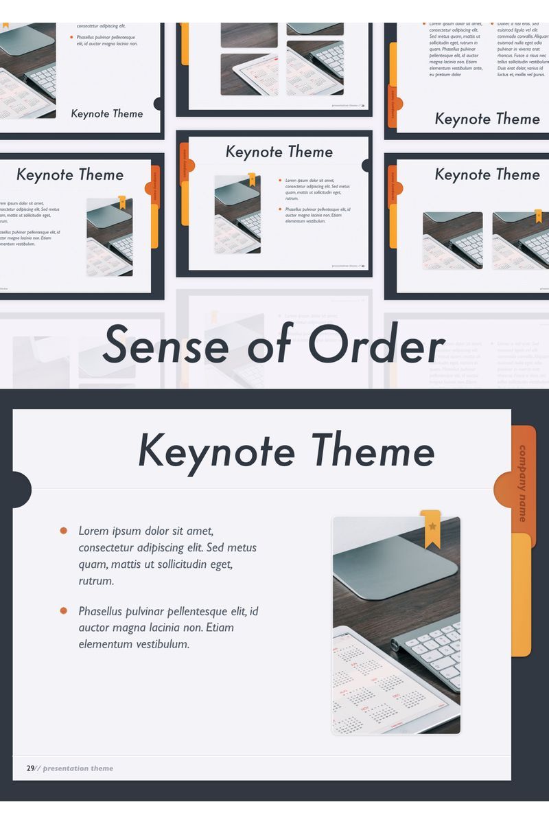 Sense of Order Keynote Template 96666 in 2020 Keynote template, Keynote, Templates