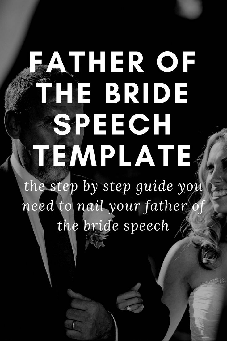FATHER OF THE BRIDE SPEECH TEMPLATE weddingspeechbride Bride speech, Wedding speech, Father