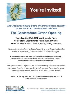 Subject You’re Invited Centerstone Grand Opening Mental Health PDX