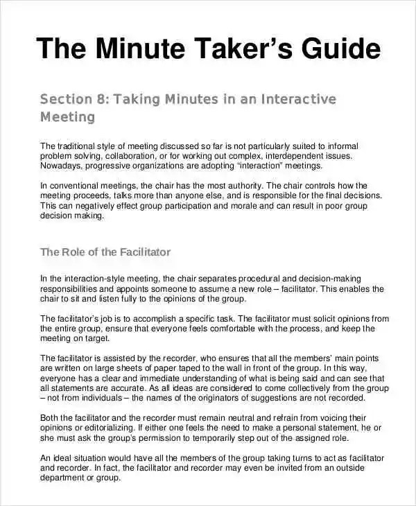 24+ Meeting Minutes Templates PDF, Google Docs, Apple Pages Free & Premium Templates