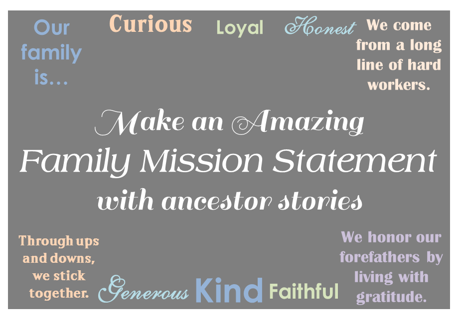 Family Stories and Mission Statements Family Locket