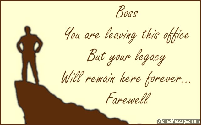 Farewell Messages for Boss Goodbye Quotes for Boss