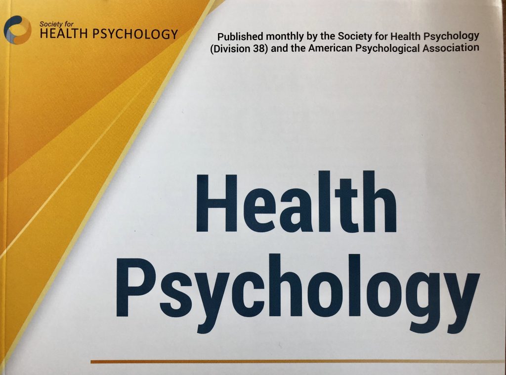 Health Psychology Journal Society for Health Psychology
