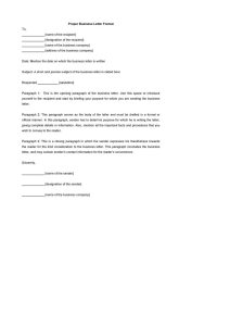 Labace Closing Statement Of Business Letter