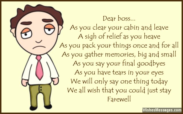 What To Say For Boss Farewell