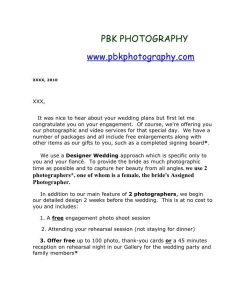 Photographer Introduction Letter Fresh Wedding Letter Intro