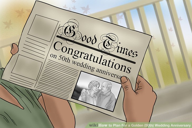 3 Ways to Plan For a Golden (50th) Wedding Anniversary wikiHow