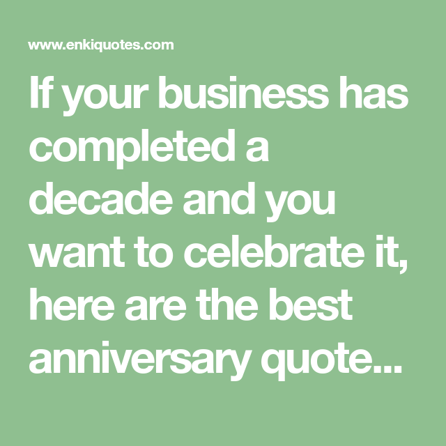 What Do You Say To A Company Anniversary