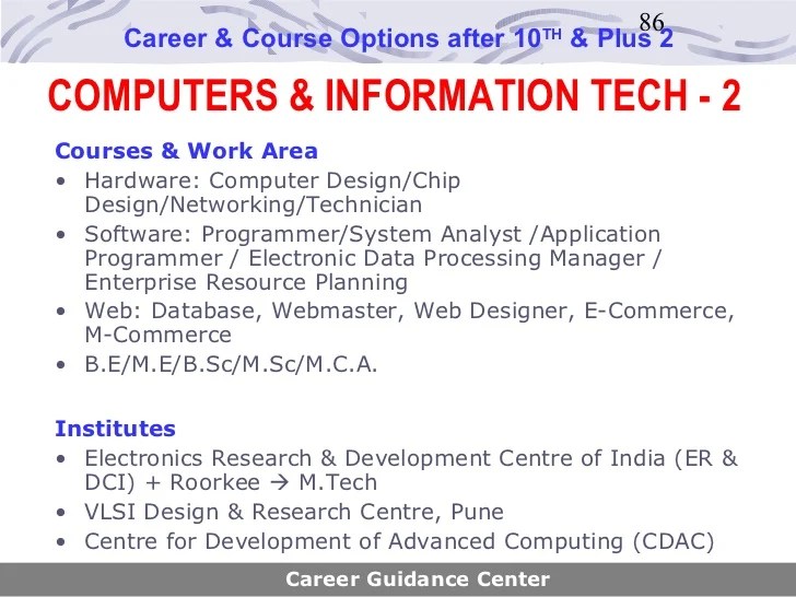 Example Of Career Guidance