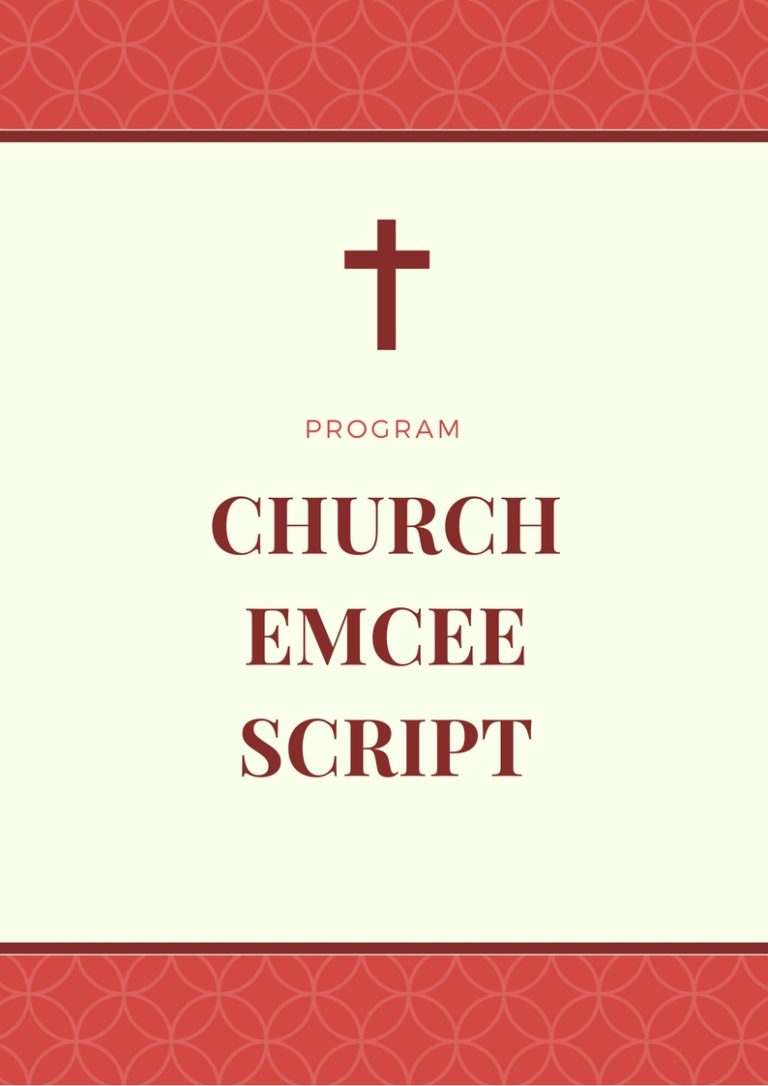 Wedding Emcee Script Church