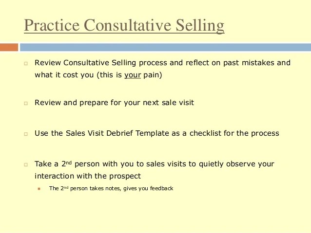 Consultative Selling Process