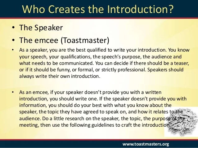 Crafting Meaningful and Compelling Speech Introductions