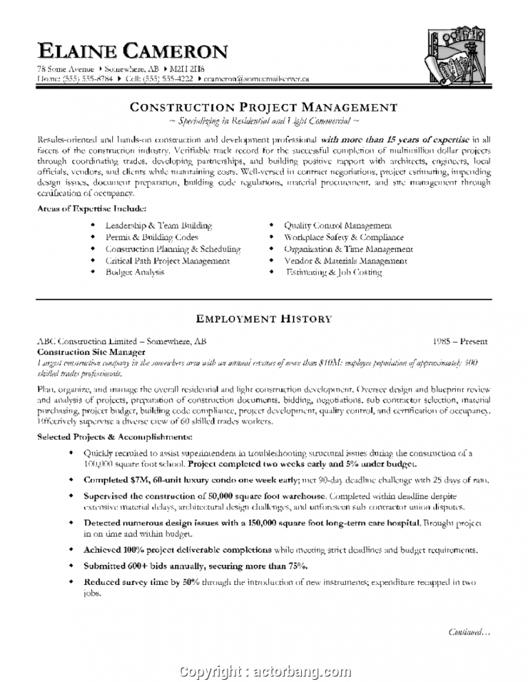 Sample Resume For Freshers Civil Engineers Pdf Download
