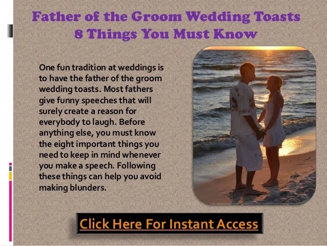 😀 Father of the groom wedding toasts funny. 30+ Best Father Of The Bride Speech/Toast Examples