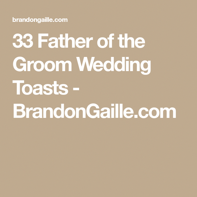 What Does The Father Of The Groom Do At The Rehearsal Dinner