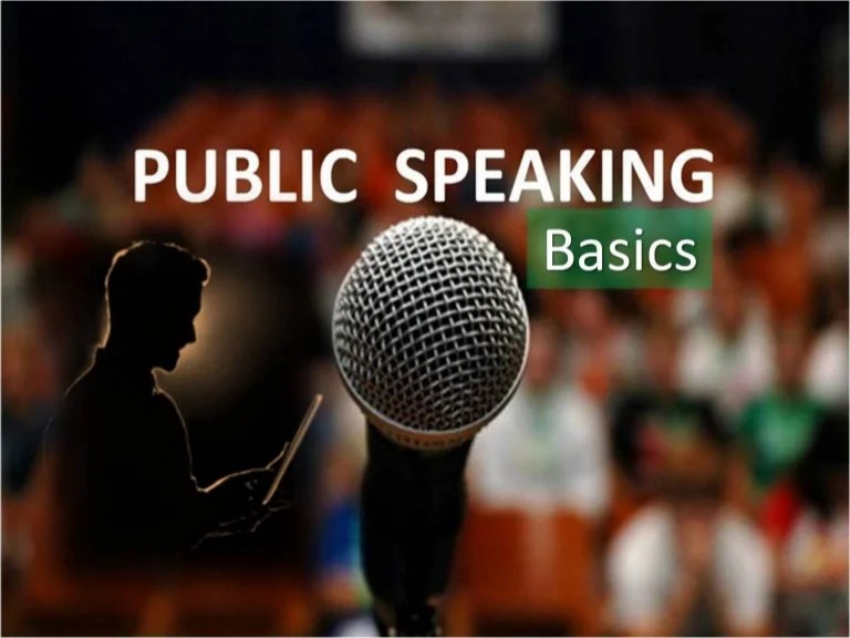 Public speaking basics