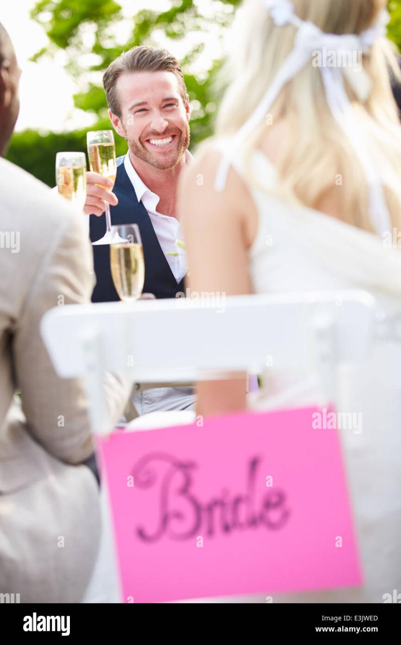 Friends Proposing Champagne Toast At Wedding Stock Photo 71100581 Alamy