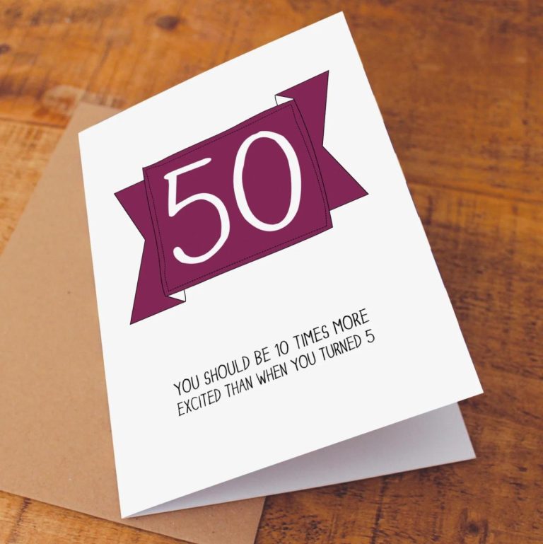 What To Write In Someone's 50Th Birthday Card
