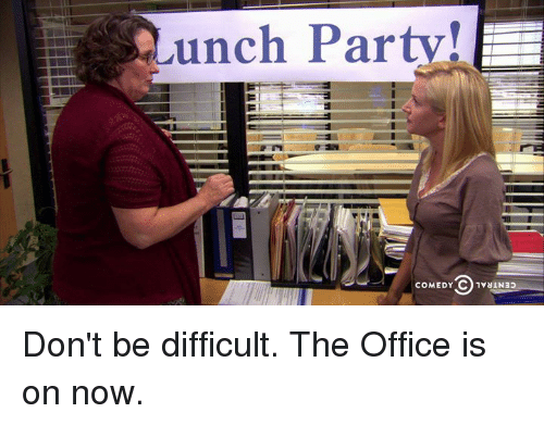 Download Office Lunch Party Meme PNG & GIF BASE