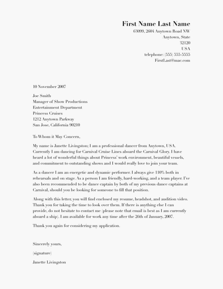 Erasmus Internship Motivation Letter Example