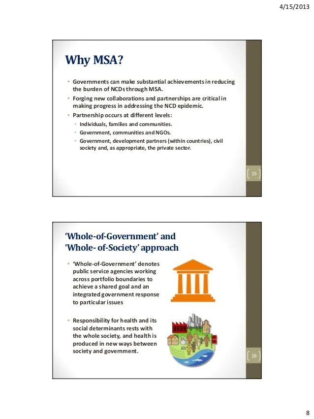 NSMNCD2013 Keynote Address MultiSectoral Approach(MSA) to Prevent…