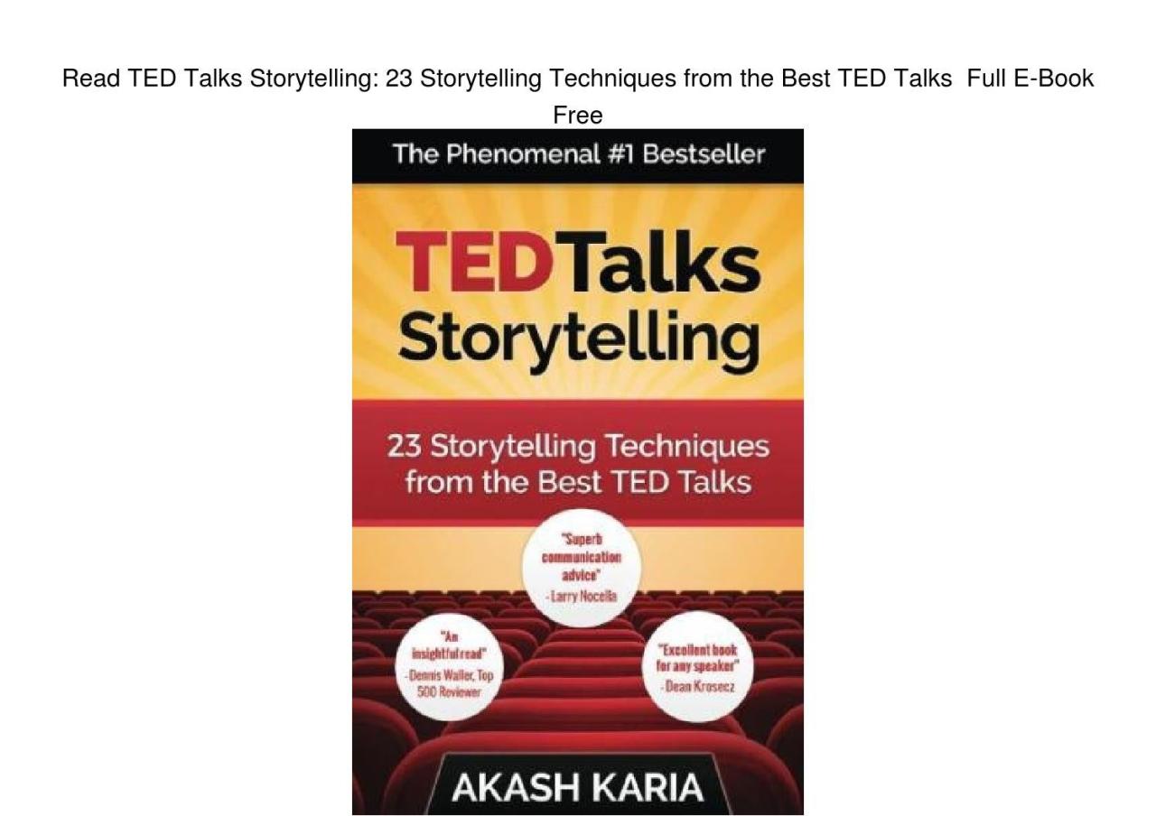 Ted Talk Presentation Techniques