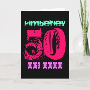 Personalized 50th Birthday Greeting Card