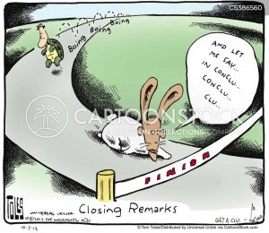 Closing Remarks Cartoons and Comics funny pictures from CartoonStock