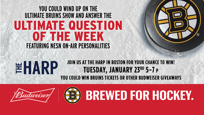 Swing By The Harp Before BruinsDevils To Catch Budweiser PreGame