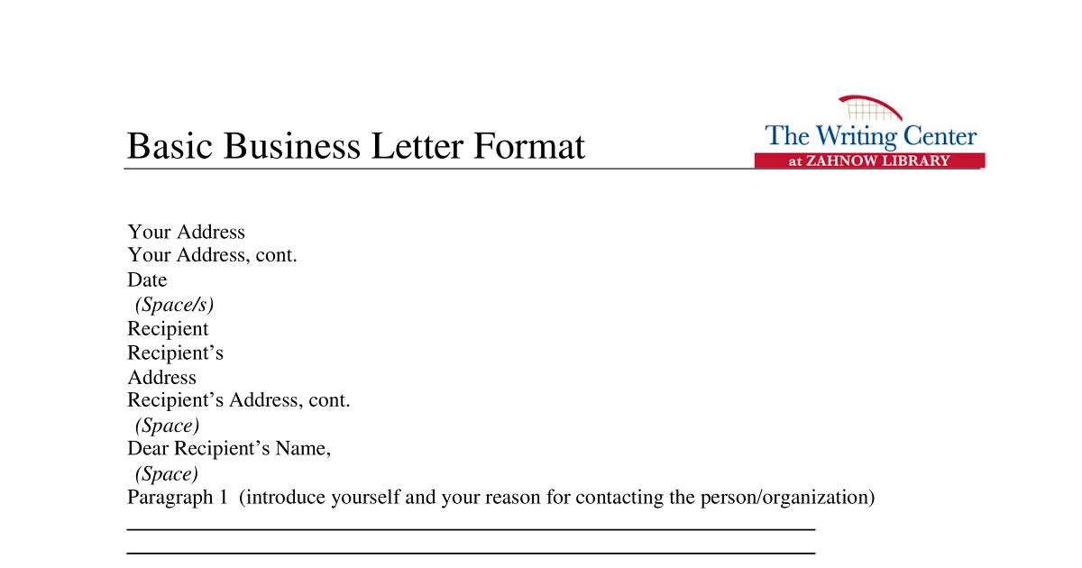 Closing Remarks Letter Of Complaint