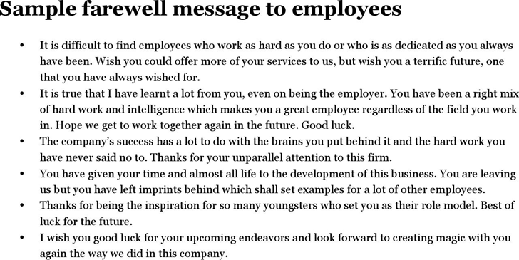Farewell Message Template Free Download Speedy Template