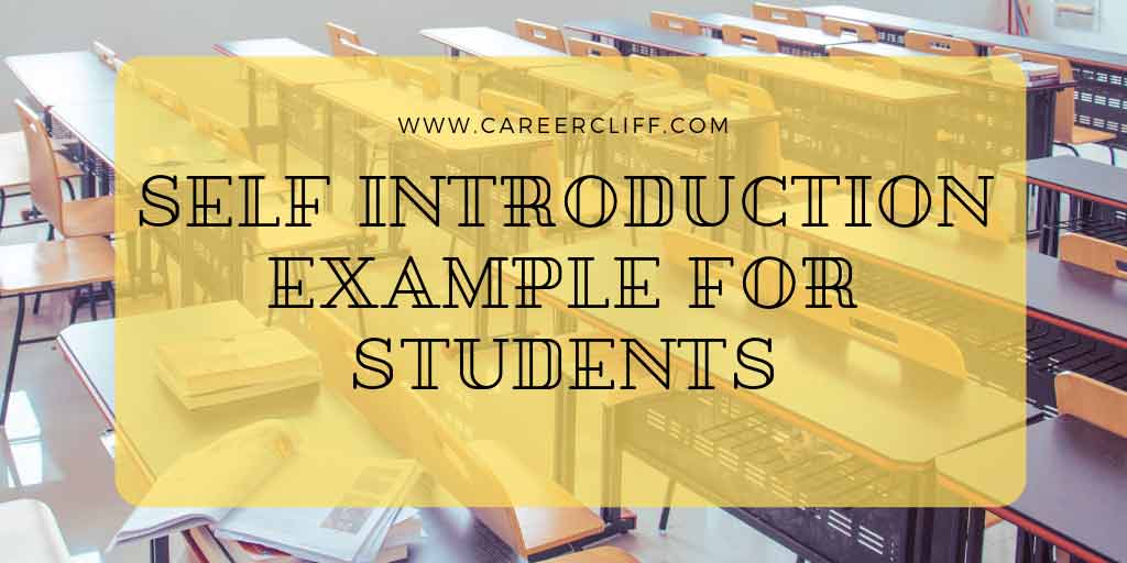 Creative Self Introduction Example for Students in English Career Cliff