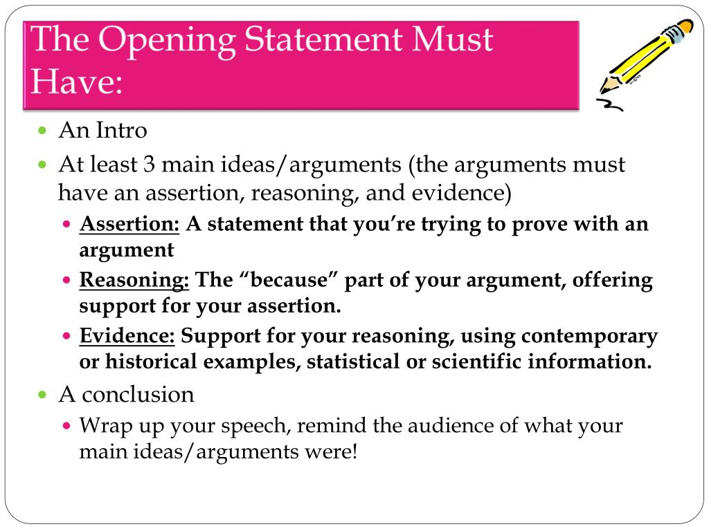 PPT How to Write an Opening and Closing Statement PowerPoint