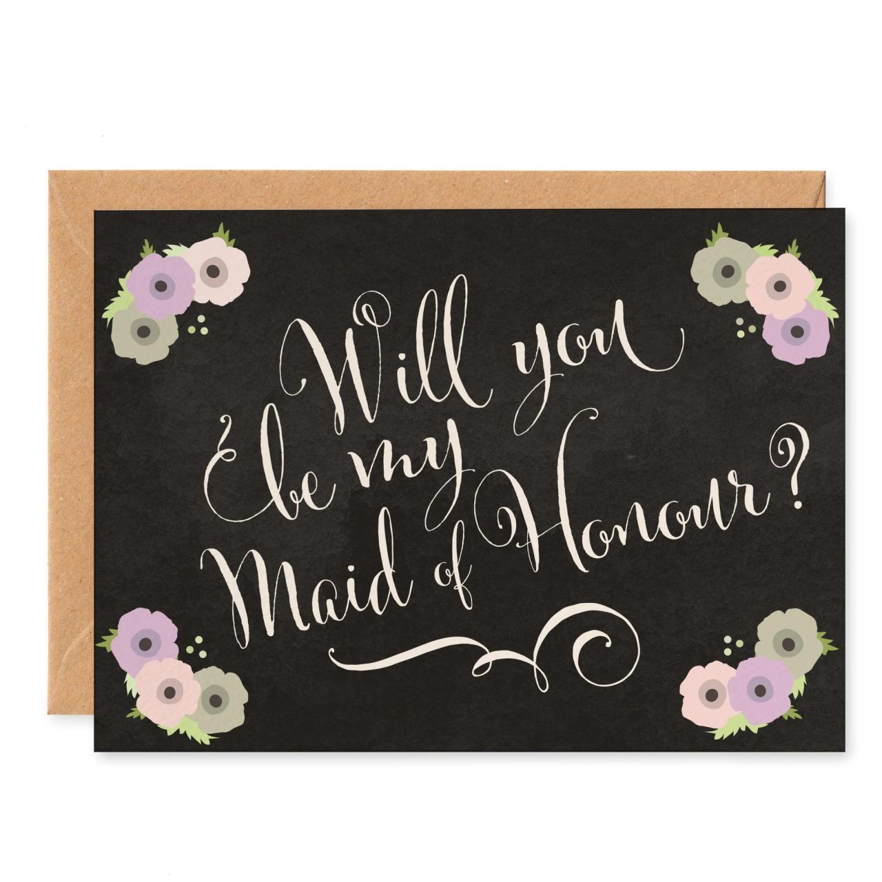Will You Be My Maid of Honour? Card Project Pretty