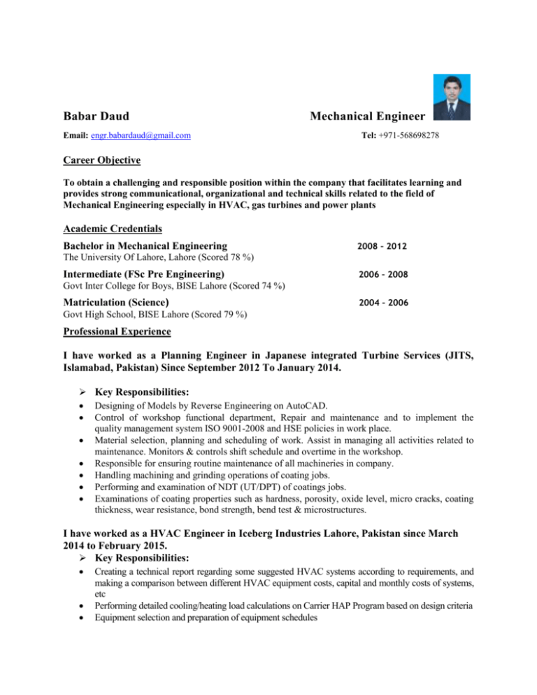 How To Write Career Objective In Resume For Mechanical Engineer