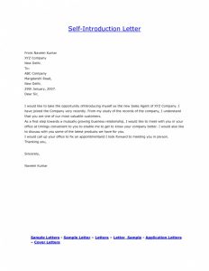 015 How To Write Ann Letter About Yourself Essay Myself Of Example