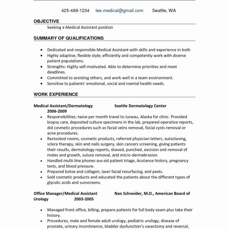 Medical Administrative Assistant Resume Template