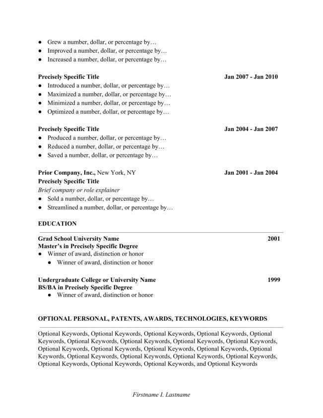 Resume Examples 2019 For Students