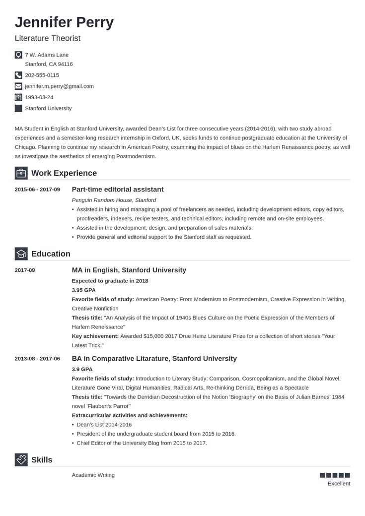 How To Write A Resume For University Scholarship