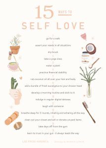 15 Ways to Self Love Print — Lee From America