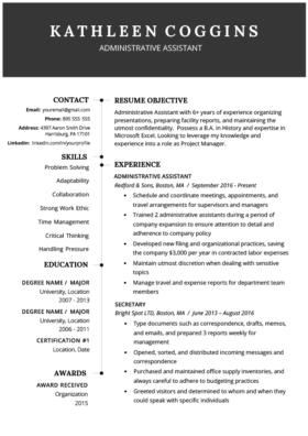 Examples Of Modern Resumes 2019