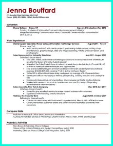 Best Current College Student Resume with No Experience Student resume